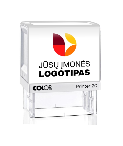 Antspaudas Printer 20 su įmonės logo